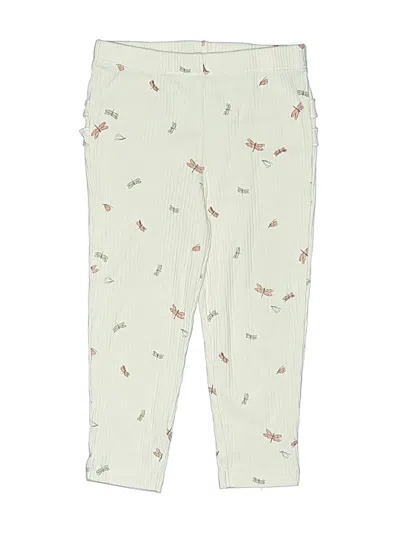 Pre-owned Carter's Kids' Casual Pants In Ivory