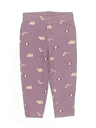 Pre-owned Carter's Kids' Casual Pants In Purple