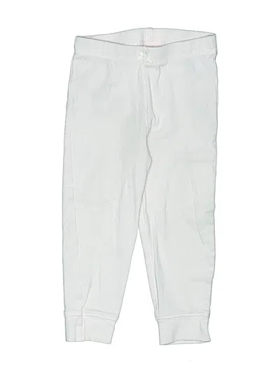 Pre-owned Carter's Kids' Casual Pants In White