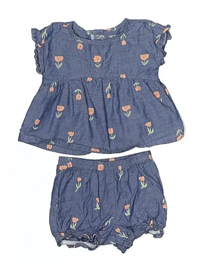 Pre-owned Carter's Babies' Dress In Blue