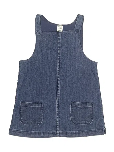 Pre-owned Carter's Kids' Dress In Blue