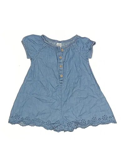 Pre-owned Carter's Kids' Dress In Blue
