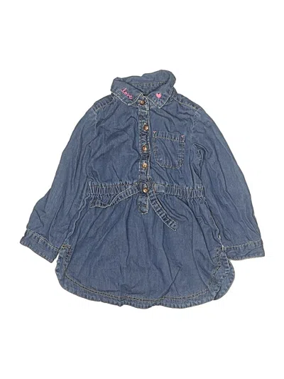 Pre-owned Carter's Kids' Dress In Blue