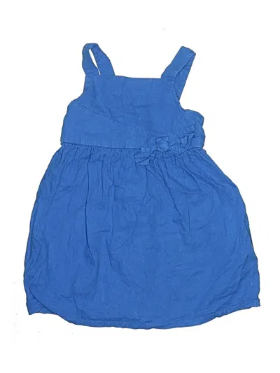 Pre-owned Carter's Kids' Dress In Blue