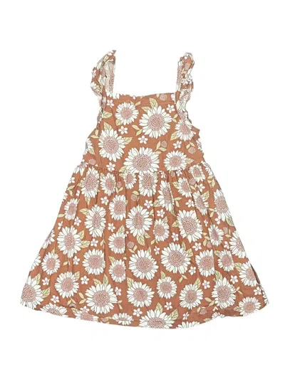 Pre-owned Carter's Kids' Dress In Brown