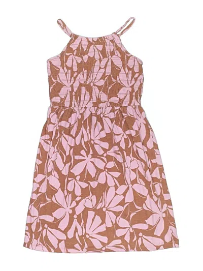 Pre-owned Carter's Kids' Dress In Brown