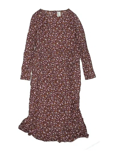 Pre-owned Carter's Kids' Dress In Brown