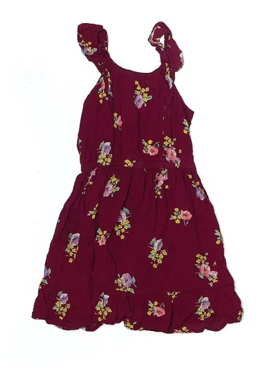 Pre-owned Carter's Kids' Dress In Burgundy