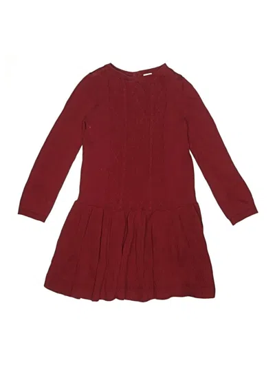 Pre-owned Carter's Kids' Dress In Burgundy