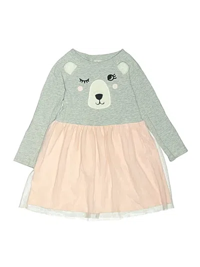 Pre-owned Carter's Kids' Dress In Gray