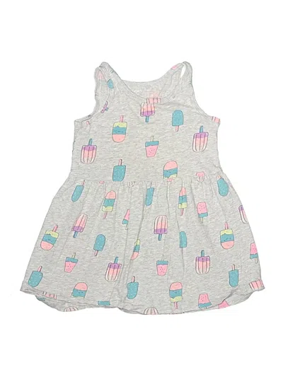 Pre-owned Carter's Kids' Dress In Gray