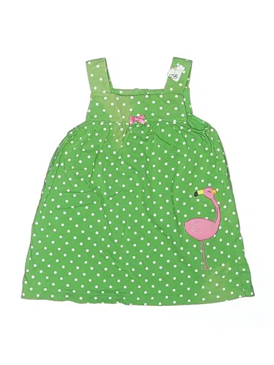 Pre-owned Carter's Kids' Dress In Green