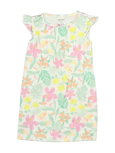 Pre-owned Carter's Kids' Dress In Green