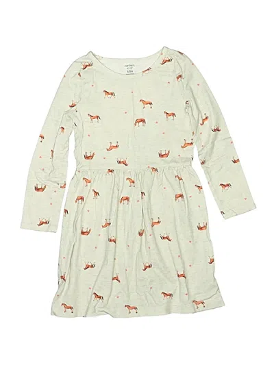 Pre-owned Carter's Kids' Dress In Ivory
