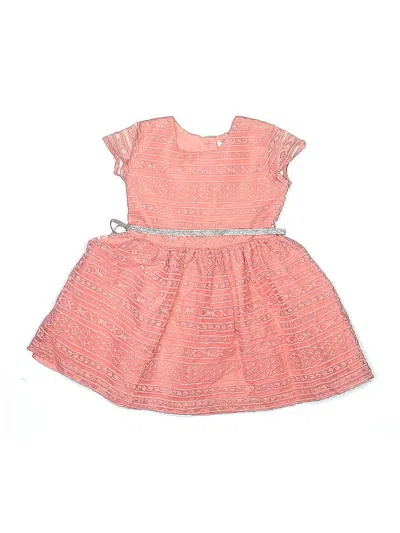Pre-owned Carter's Kids' Dress In Orange