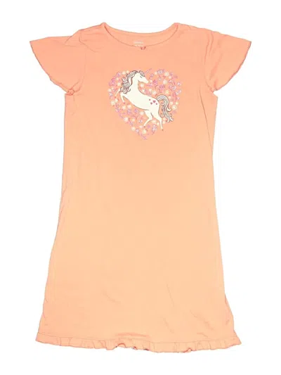 Pre-owned Carter's Kids' Dress In Orange
