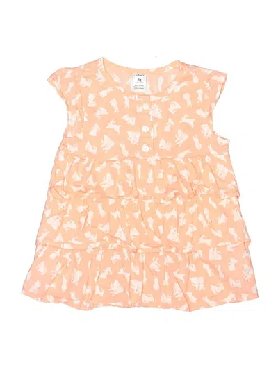Pre-owned Carter's Kids' Dress In Orange
