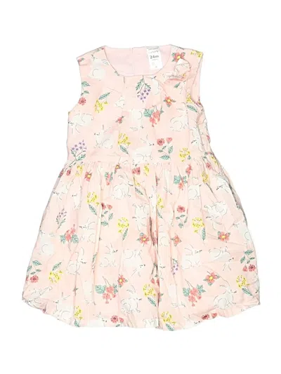 Pre-owned Carter's Kids' Dress In Pink