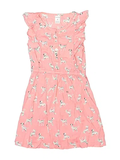 Pre-owned Carter's Kids' Dress In Pink