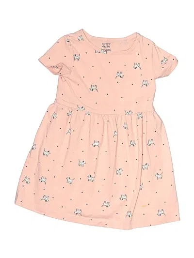 Pre-owned Carter's Kids' Dress In Pink