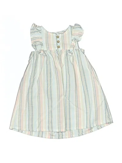 Pre-owned Carter's Kids' Dress In Teal