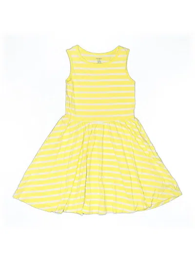 Pre-owned Carter's Kids' Dress In Yellow