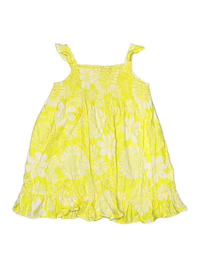 Pre-owned Carter's Kids' Dress In Yellow