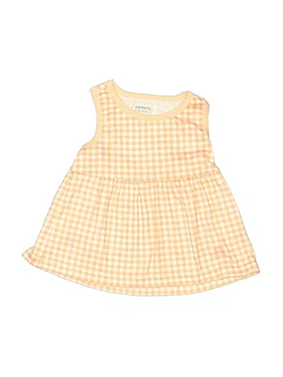 Pre-owned Carter's Kids' Dress In Yellow