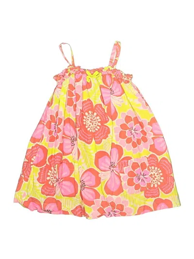 Pre-owned Carter's Kids' Dress In Yellow