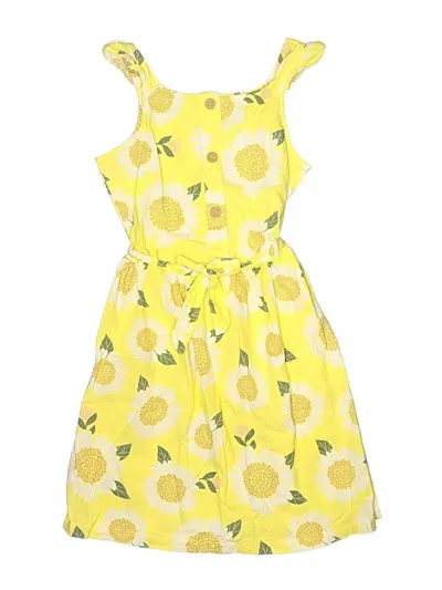 Pre-owned Carter's Kids' Dress In Yellow