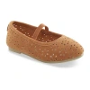 Carter's Easton2 Toddler Girls Round Closed Toe Ballet Flats In Brown
