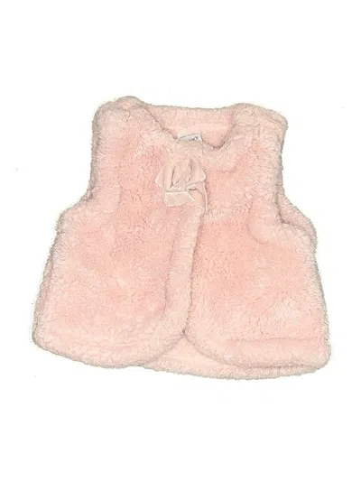 Pre-owned Carter's Babies' Faux Fur Vest In Pink