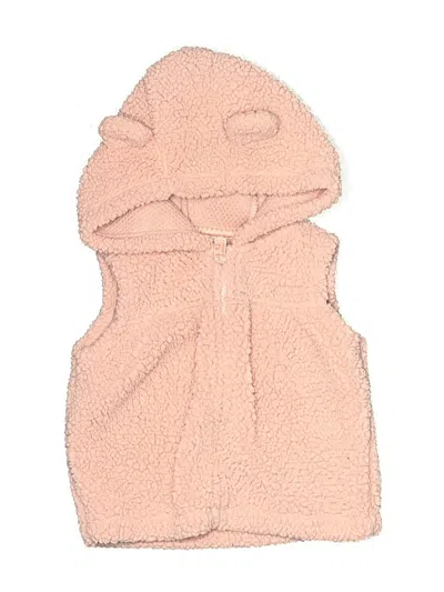Pre-owned Carter's Babies' Faux Fur Vest In Pink