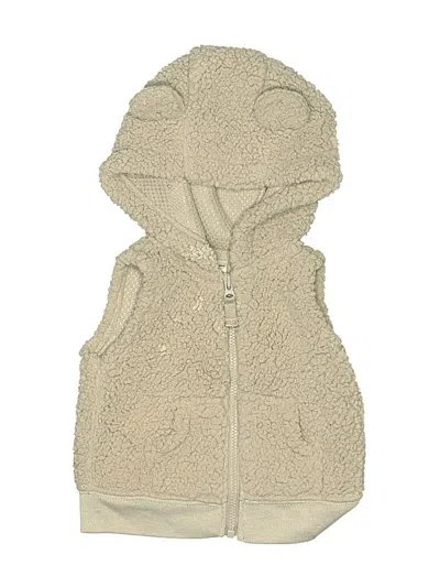 Pre-owned Carter's Babies' Faux Fur Vest In Tan