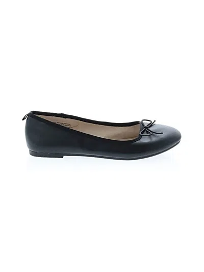 Pre-owned Carter's Kids' Flats In Black