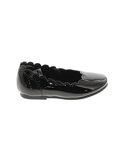 Pre-owned Carter's Kids' Flats In Black