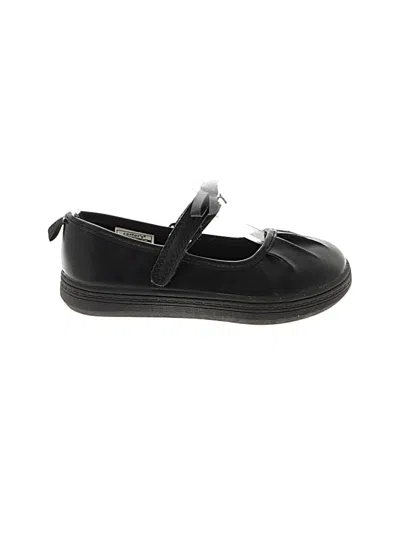 Pre-owned Carter's Kids' Flats In Black