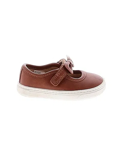 Pre-owned Carter's Kids' Flats In Brown