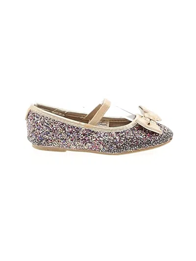 Pre-owned Carter's Kids' Flats In Gold