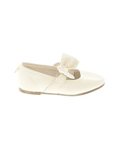 Pre-owned Carter's Kids' Flats In Ivory