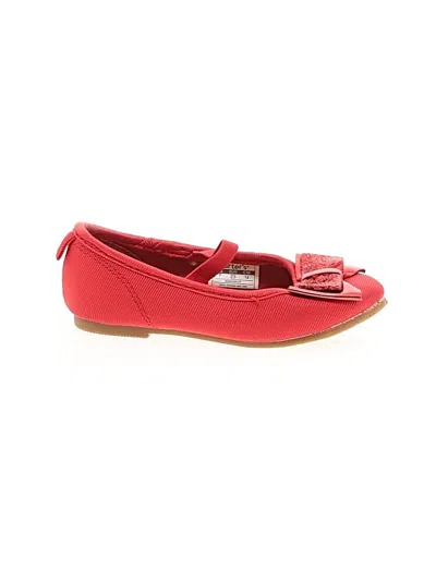 Pre-owned Carter's Kids' Flats In Red