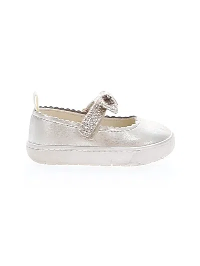 Pre-owned Carter's Kids' Flats In Silver