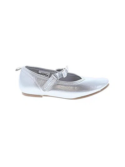 Pre-owned Carter's Kids' Flats In Silver