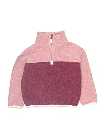 Pre-owned Carter's Kids' Fleece Jacket In Pink