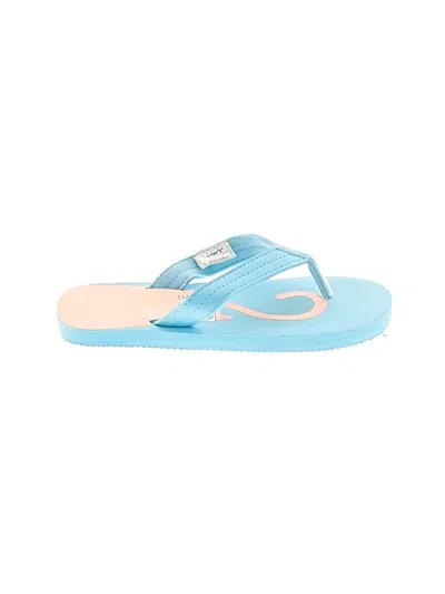 Pre-owned Carter's Kids' Flip Flops In Blue