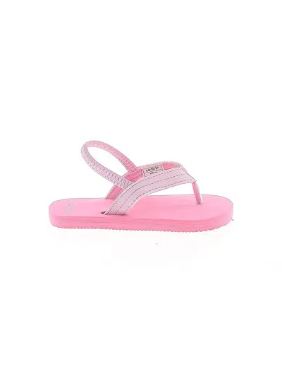 Pre-owned Carter's Kids' Flip Flops In Pink