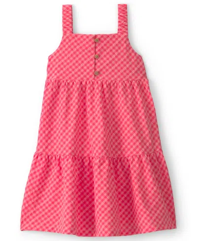 Carter's Babies' Girls' 2t-5t Gingham Tiered Dress In Pink