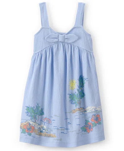 Carter's Babies' Girls' 2t-5t Scenic Beach Sleeveless Dress In Blue