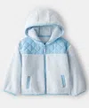 Carter's Girls Toddler 2t-5t Hooded Zip-up Jacket In Blue
