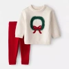 Carter's Holiday Baby Girls 2-pc. Pant Set In Multi